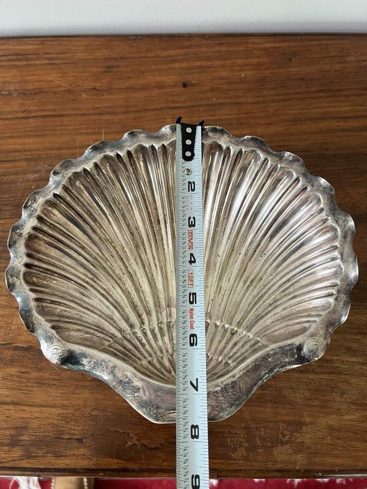 Wilson & Sharp Edinburgh Silverplated Antique Shell Nautilus Serving Bowl Dish