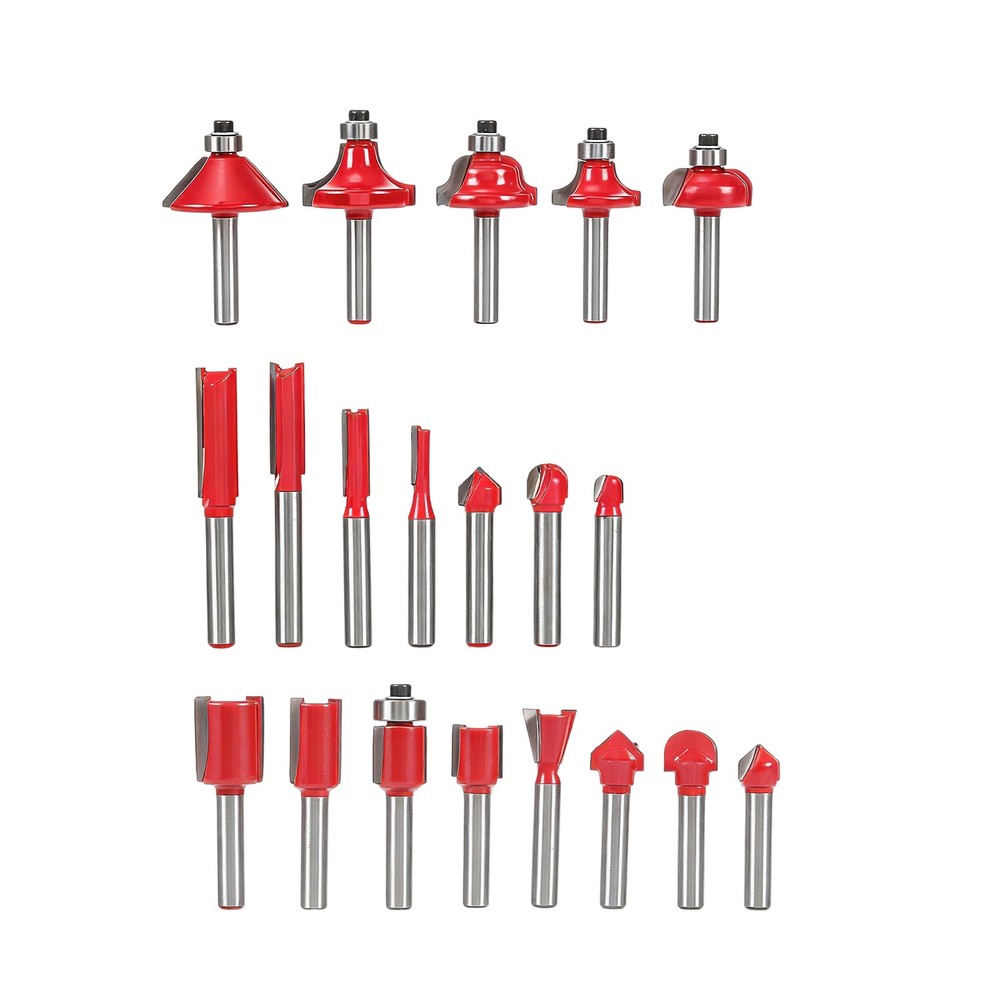 21V Cordless Multi-function Router With 20 Bits 2 Batteries Charger And Wrenches