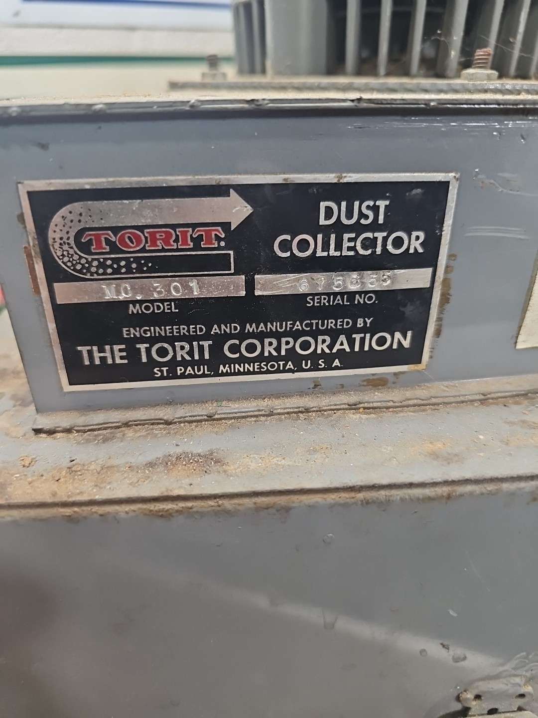 S16- Small shop vintage Torit Dust Collector Model M.C. 301