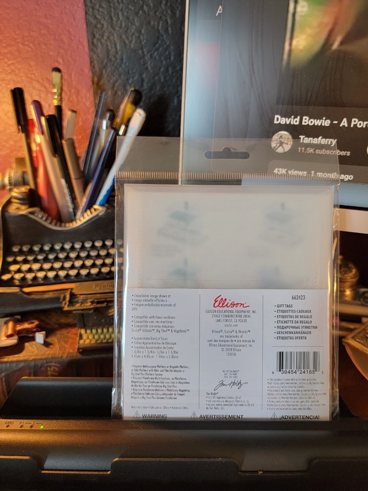 Tim Holtz By Sizzix Thinlits Dies Gift Tags # 662423