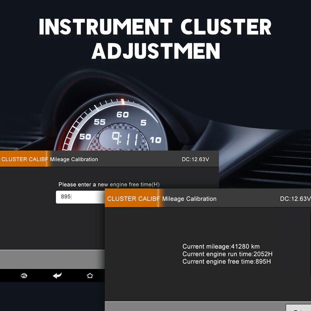 ANCEL Car Odometer Correction Tool Key IMMO program OBD2 Diagnostic Scanner