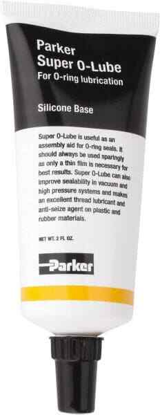 Parker SLUBE 884-2 Super O-Lube Silicone Based O-Ring Lubricant, 2 oz Tube