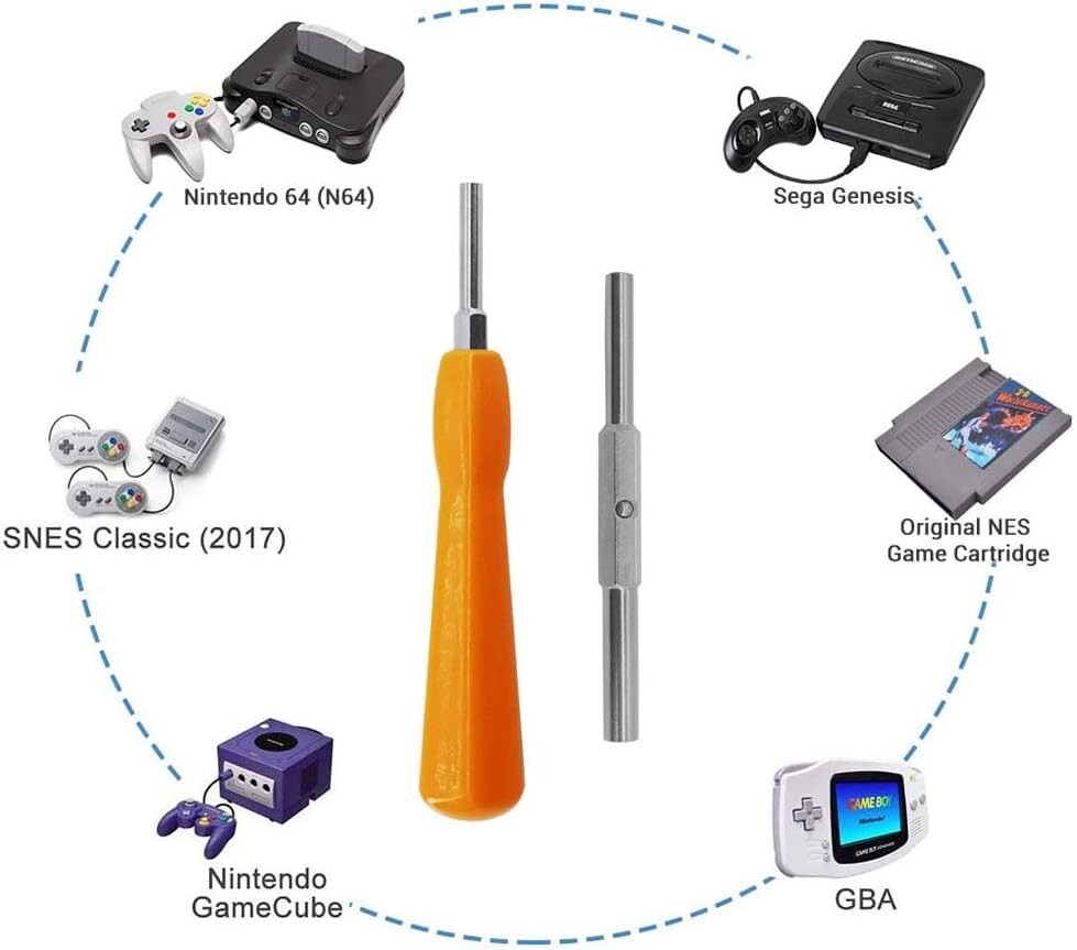 Gamebit Screwdriver Kit 3.8mm & 4.5mm Double End Security Bits