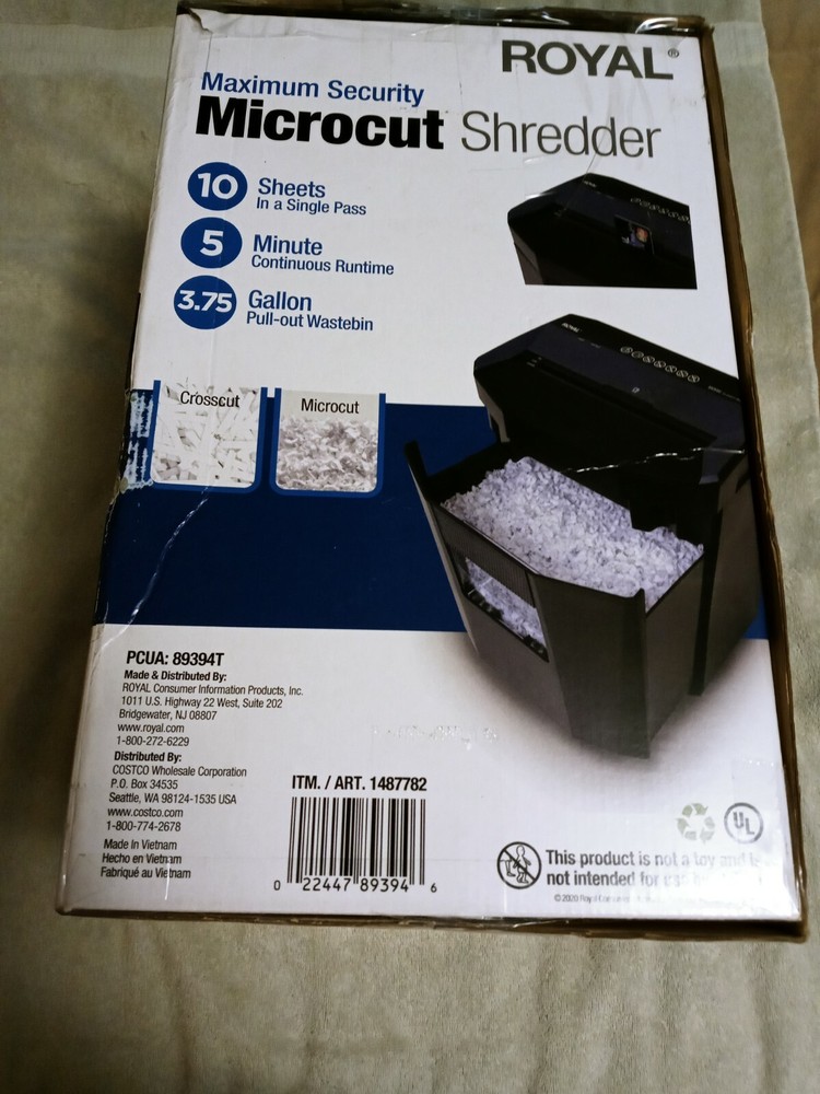 Royal Maximum Security Microcut Shredder