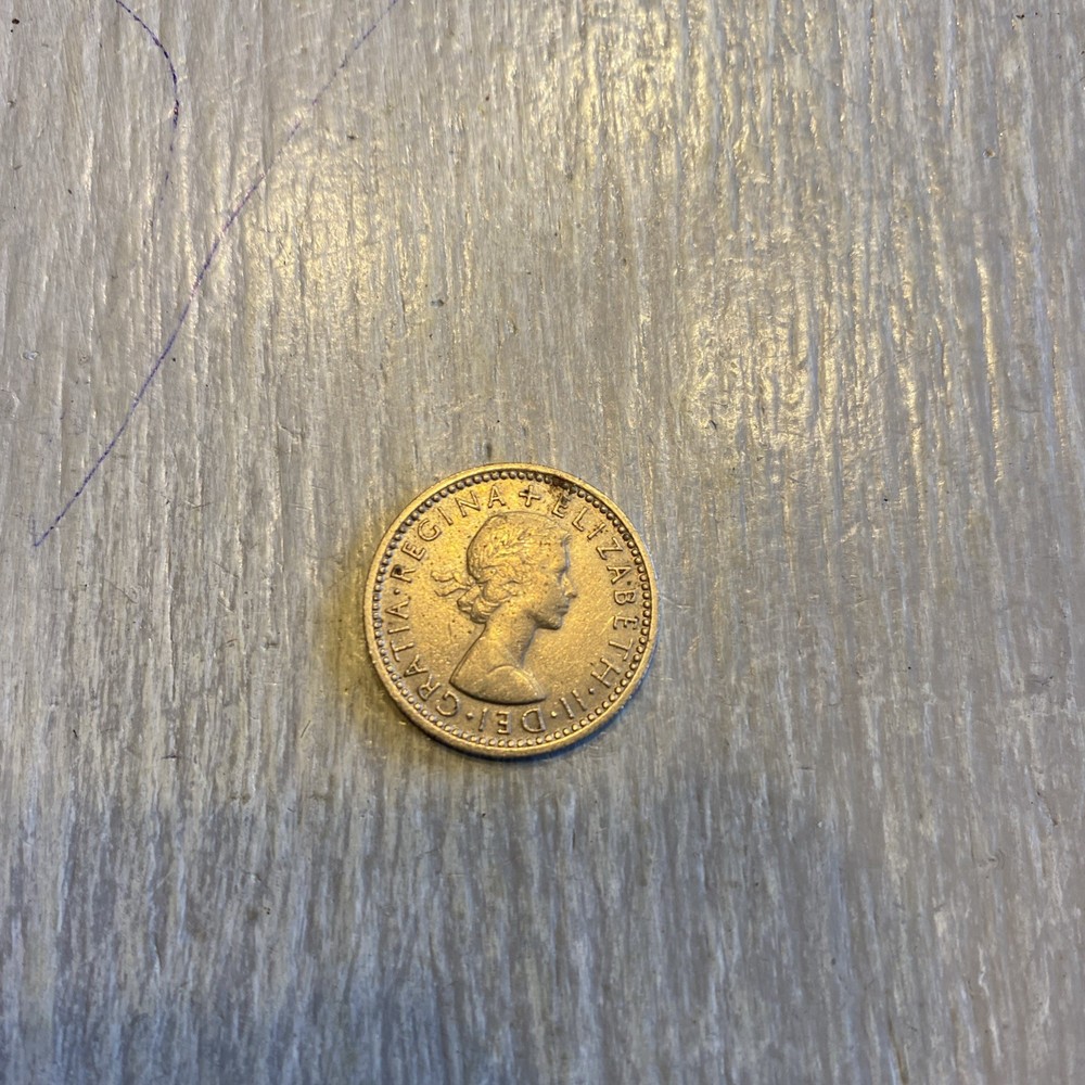 1956 Great Britain Six Pence Coin
