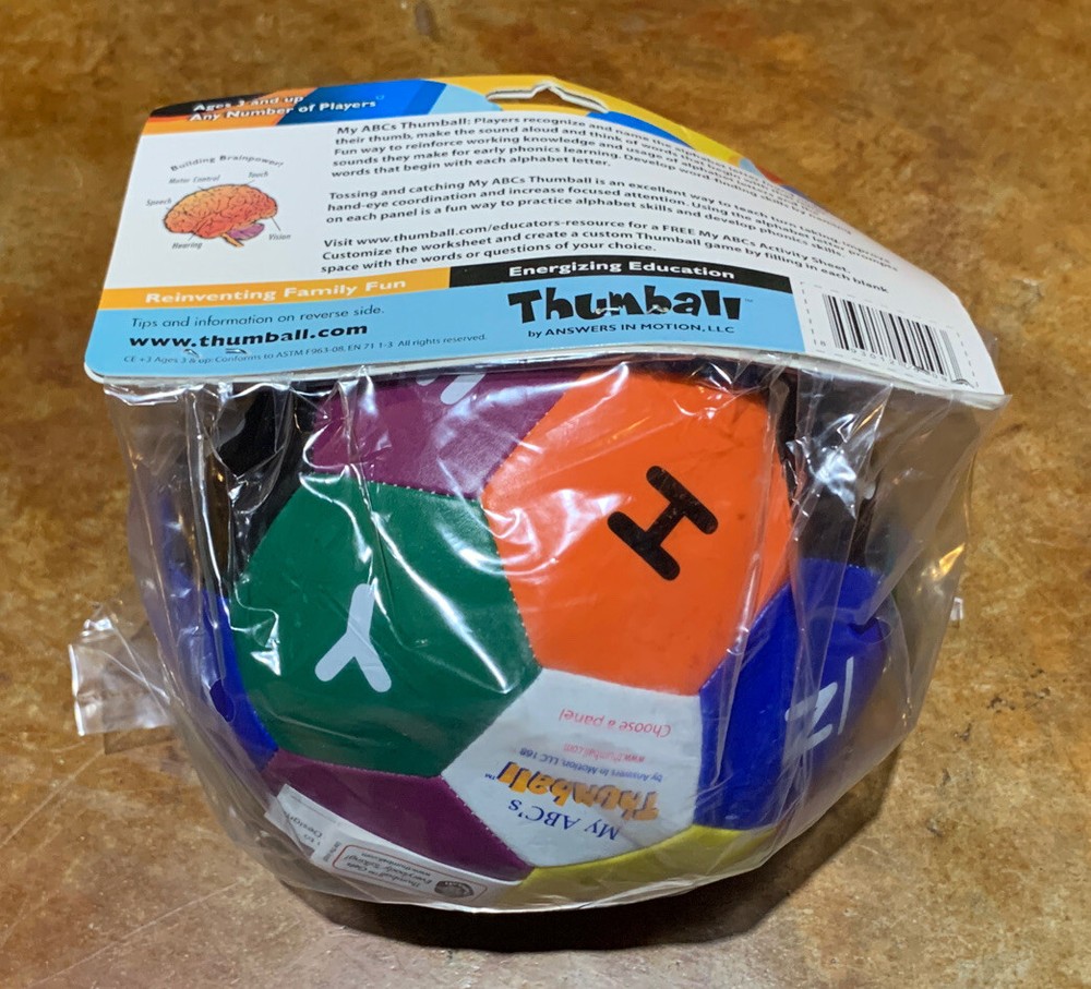 Thumball 1650-CE ABC’s 6" Educational Toy Ages 3+