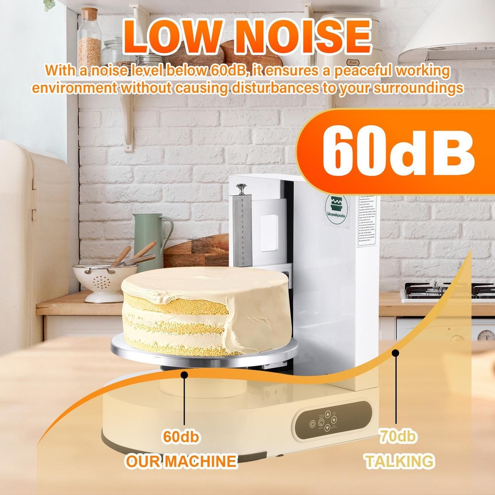 Automatic Cake Cream Spreading Coating Smearing Machine 110V Decorating Spreader
