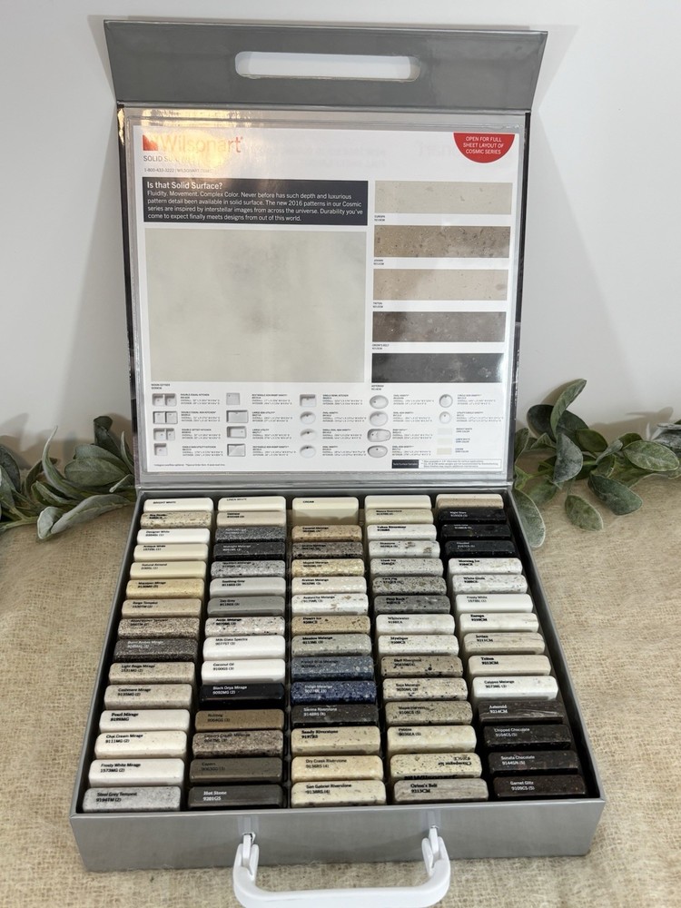 Wilsonart Solid Surface Sample Kit Box Of 76 2x2 Tiles Multicolor 2016