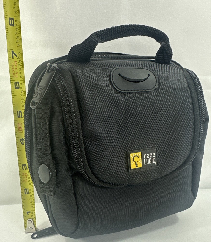 Case Logic CD Case 24 Capacity Black Nylon Carrying Case w/Handle EUC