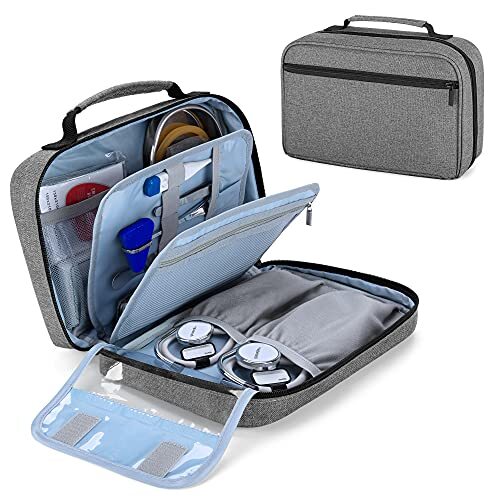 Carrying Case For 2 Stethoscopes BP Cuffs & Accessories, BAG ONLY
