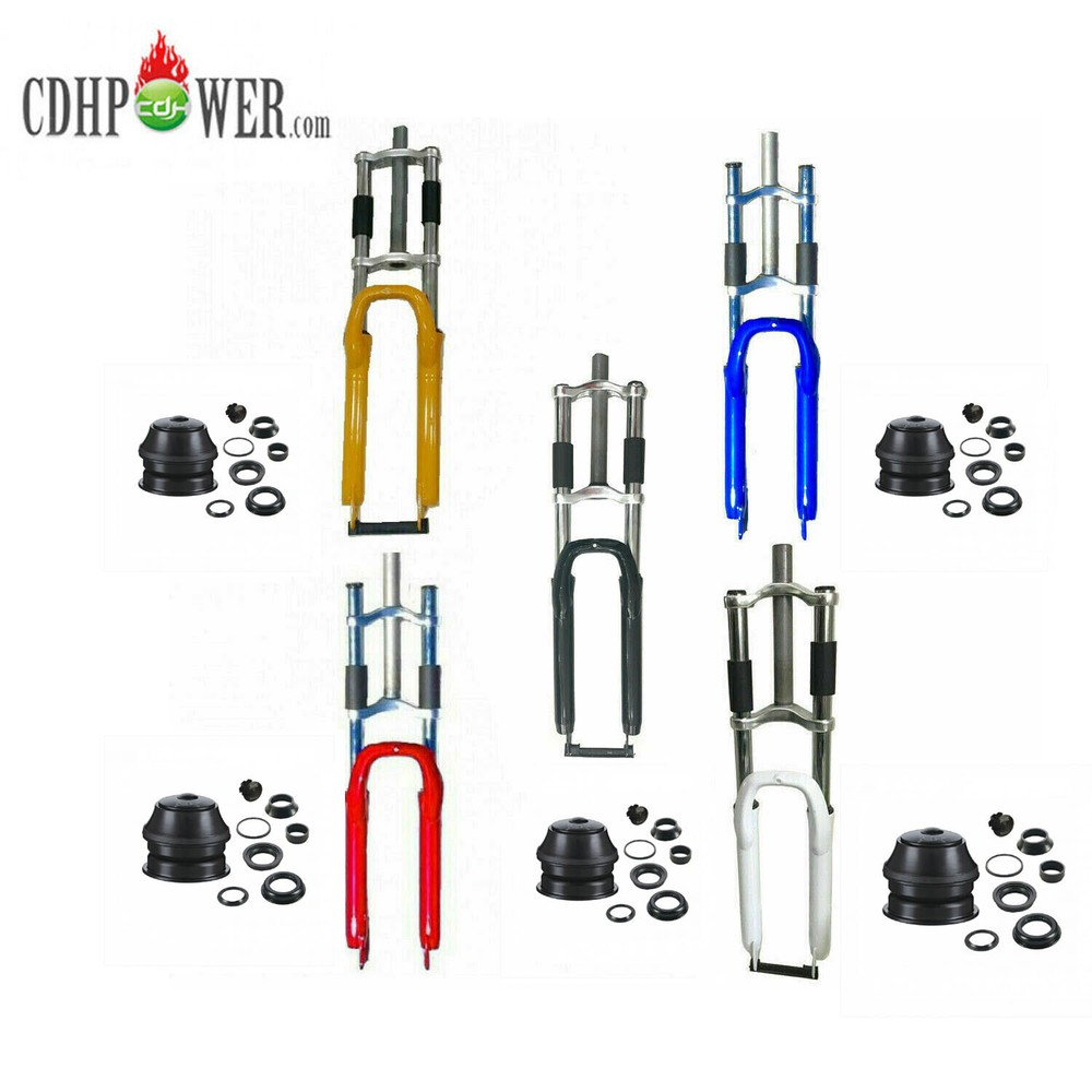 CDHPOWER Bicycle fork 26" Combo-triple tree suspension fork and 1 1/8" Headset