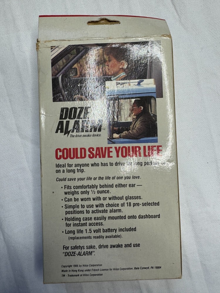 Doze Alarm The Drive Awake Device NOS