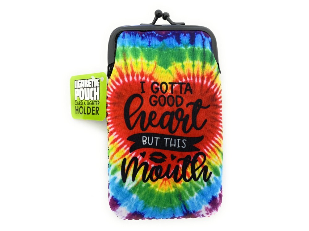 Fun & Colorful Neoprene Cigarette Pouch with Lighter Holder