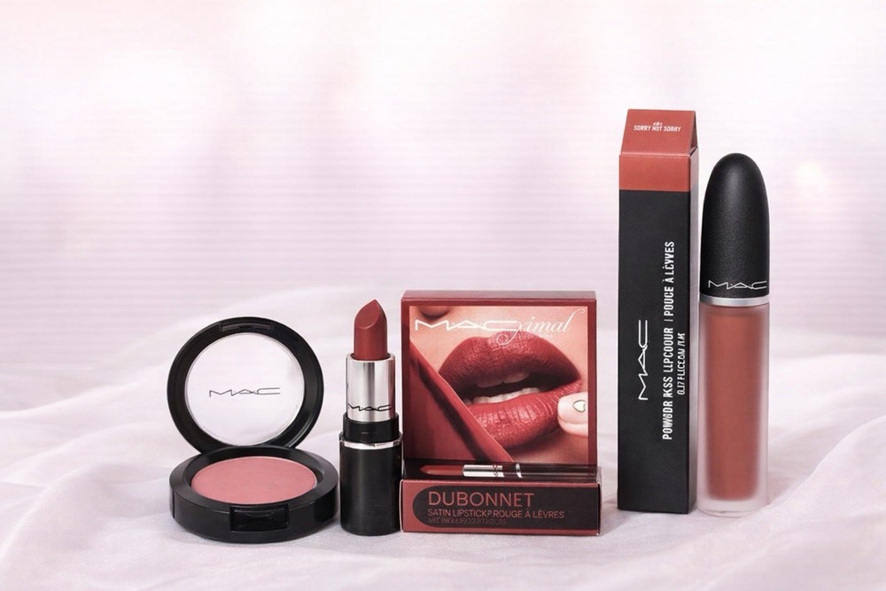 ✨ NEW MAC Cosmetics Makeup Trio Bundle - Blush & Lipsticks ✨