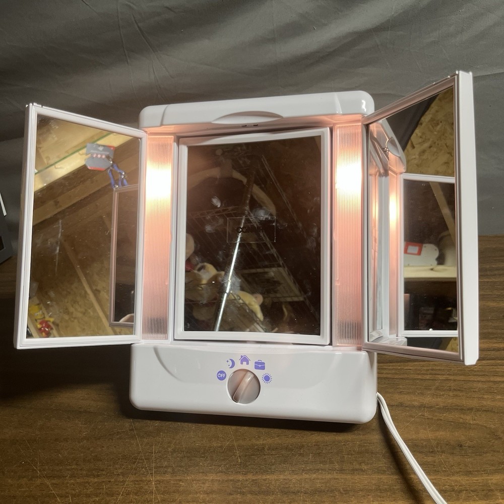 Conair Lighted Magnified Makeup Mirror Vanity 4 Settings TM7LX Tested