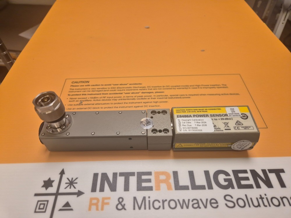 Keysight E8486A-200, 60-90GHz (E-band) waveguide power sensor, -60..+20dBm, WR12