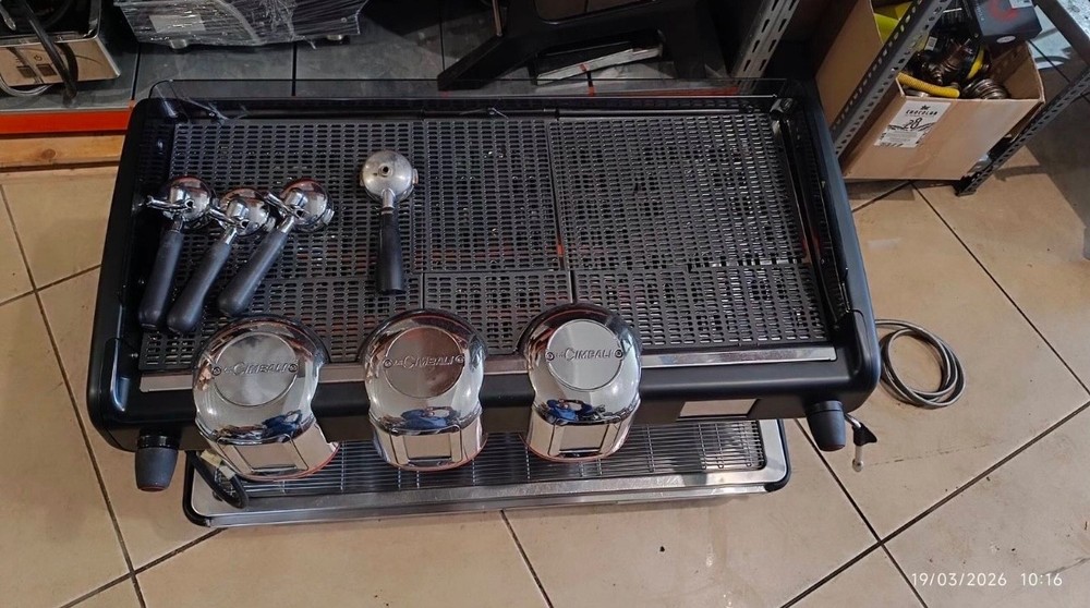 La Cimbali serviced 3 group multi boiler professional espresso machine