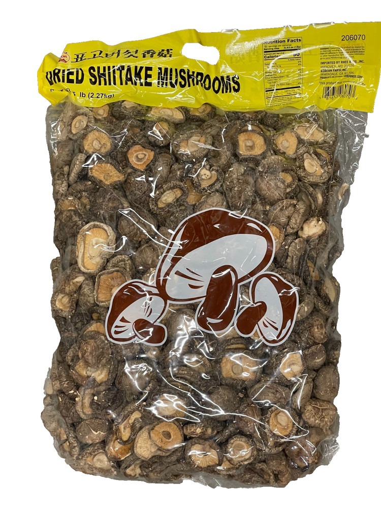 Dried Shiitake Mushrooms 5LB
