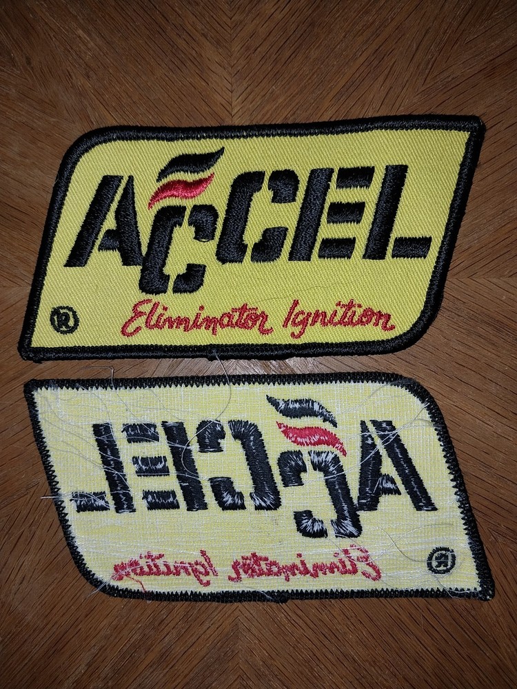 Vintage ACCEL Eliminator Ignition Embroidered Racing Patch Sew-on