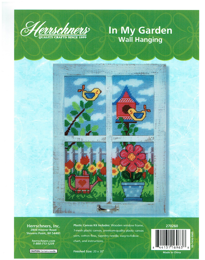 IN MY GARDEN  Wall Hanging  plastic canvas  PATTERN (#TF0158)