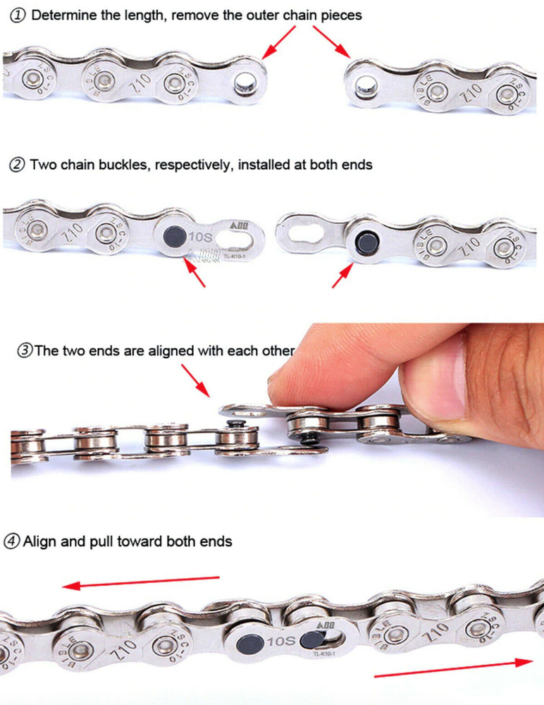 Bike Chain Master Links - for 10 Speed Chains - Quick Connect