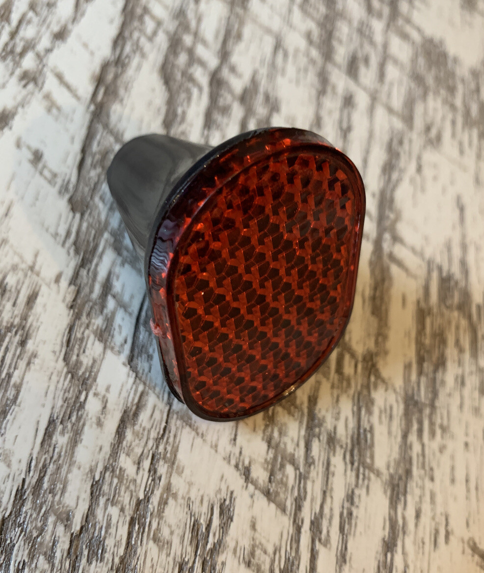 Red Bicycle Bike Rear Fender Safety Warning Reflector Tail- New