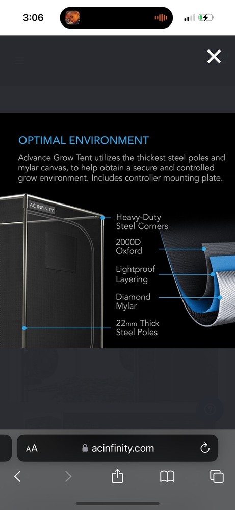 AC Infinity AC-PKA22 Grow Tent Kit