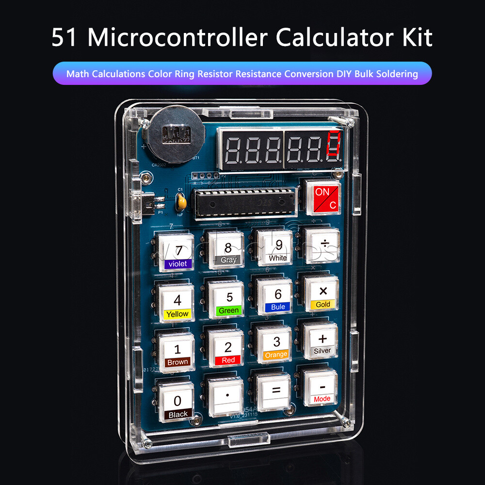 DIY Calculator Electronic Production Kit 51 Microcontroller Welding Exercise New