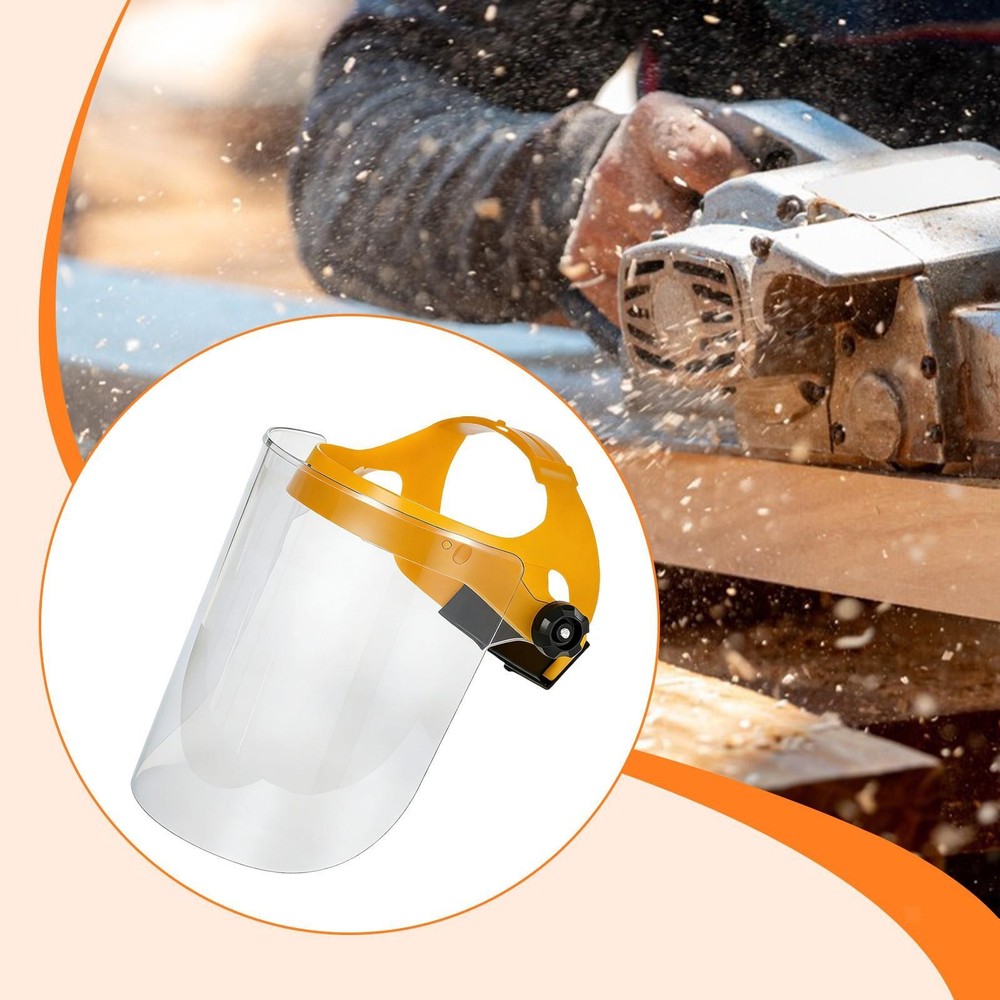 Face Shield Mask Face Guard Impact Resistant Dustproof Clear Multipurpose