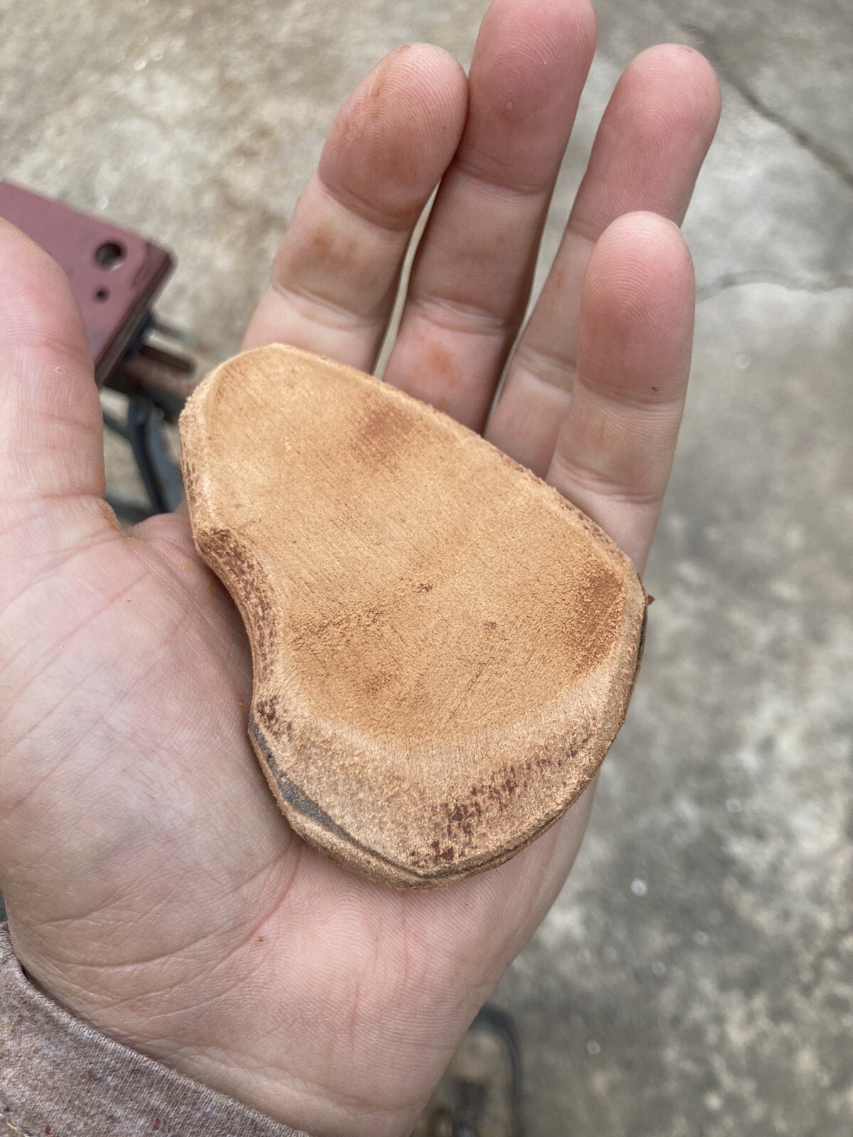 Flint Knapping tool Thick Leather Hand Pad Free Ship $25
