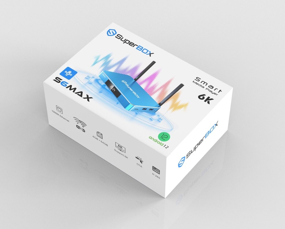 NEWEST SuperBox S6 Max Streaming MediaPlayer TVBox