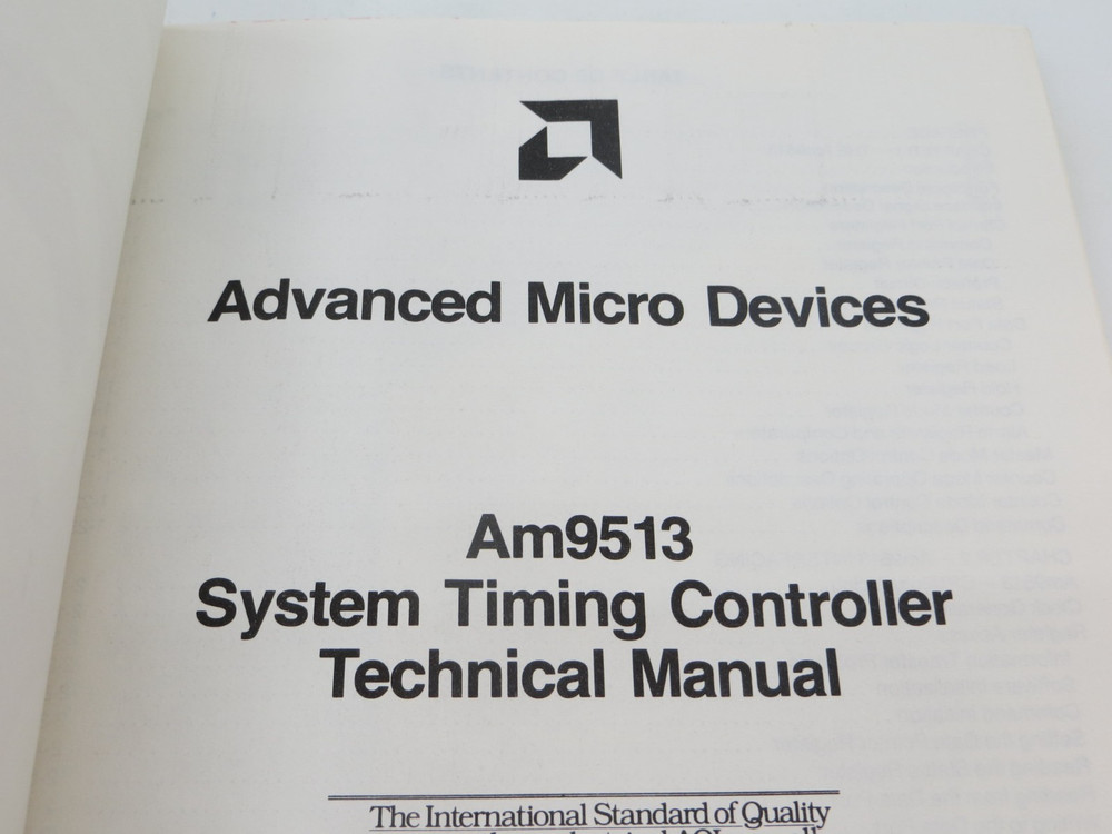 The Am9513 System Timing Controller Handbook (Paperback, 1983) vintage tech