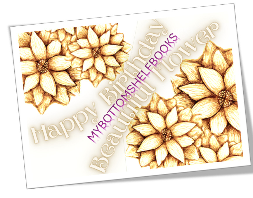 DIGITAL Happy Birthday Beautiful SUN Flower Greeting Cards MBSB-PRINTING REQ'D