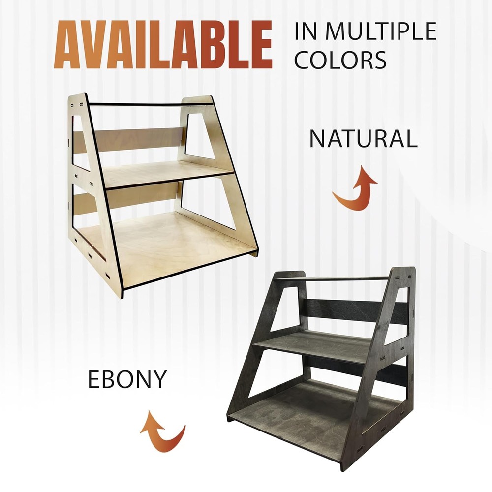 TORCHED 3-Tier Retail Table Display Stand | Versatile Showcase |Retail Table Top
