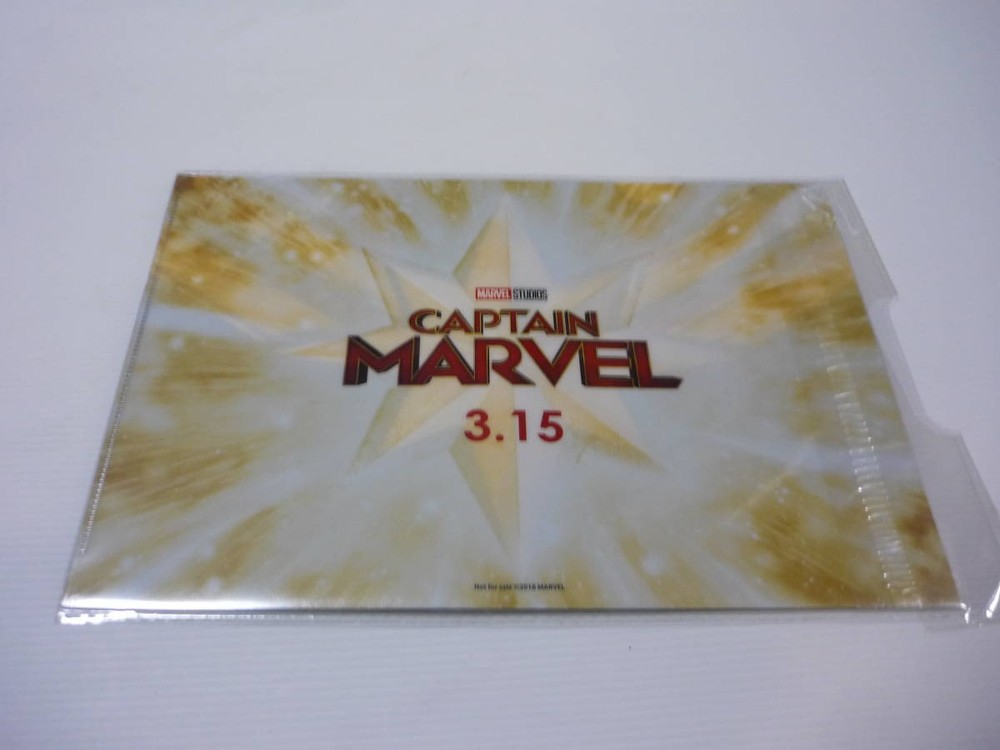 CaptaMarvel Advance Clear File 2018 Tokyo Comic CMarvel Comics