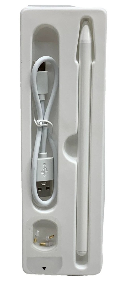 Stylus Pen Superfine Nib Active Capacitive White Precise and Smooth for Ipad