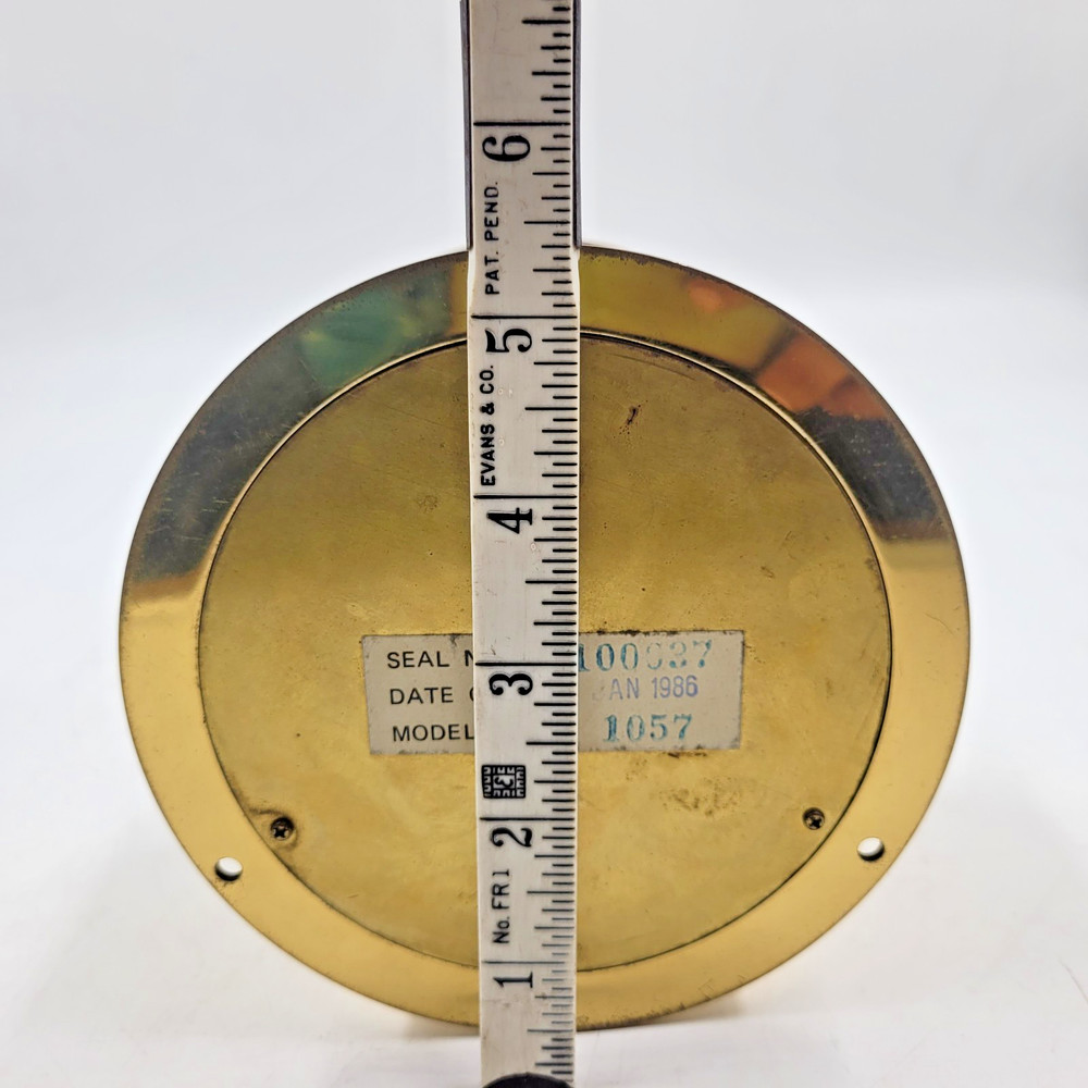 MARINE SHIP THERMOMETER SETH THOMAS MODEL NO 1057