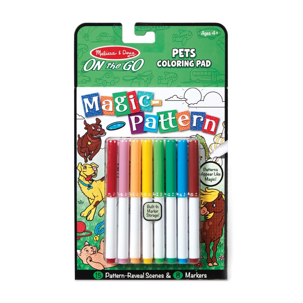 MELISSA & DOUG Magic Pattern Colouring Pad Pets, 1 EA