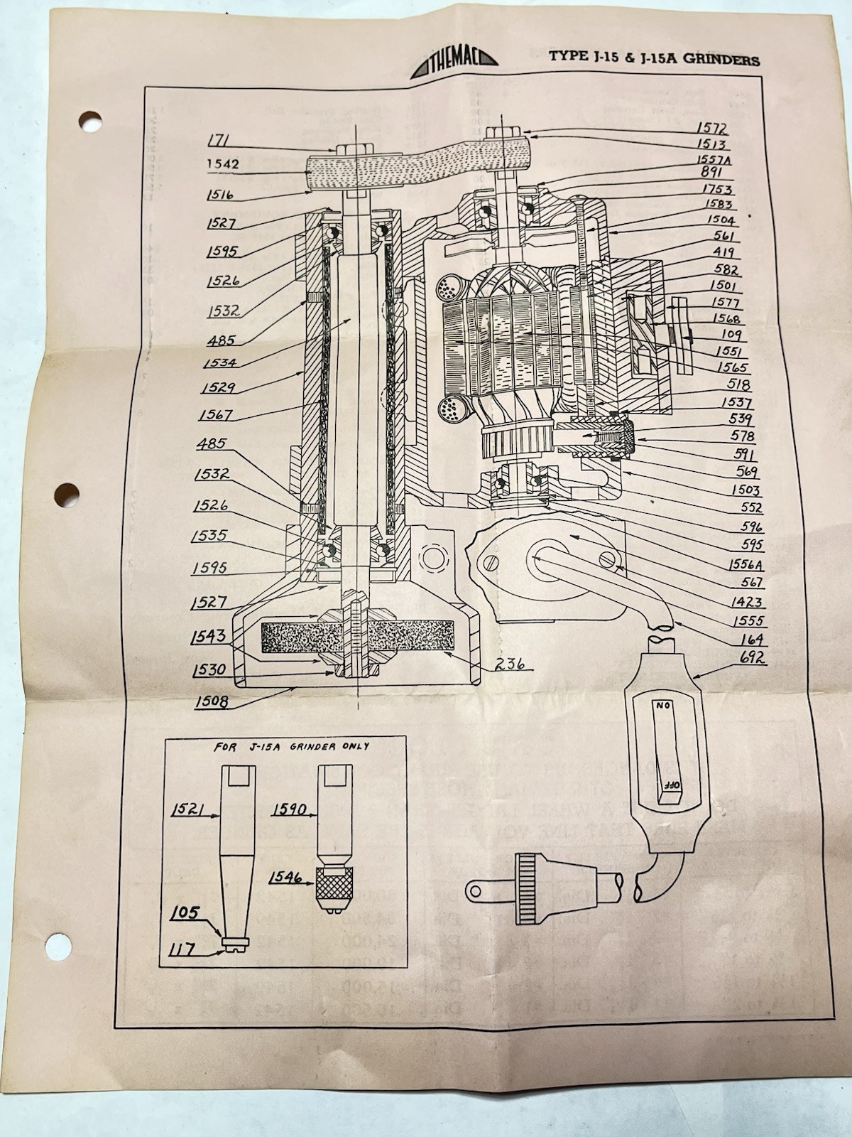 Precision THEMAC Grinder J15 Used