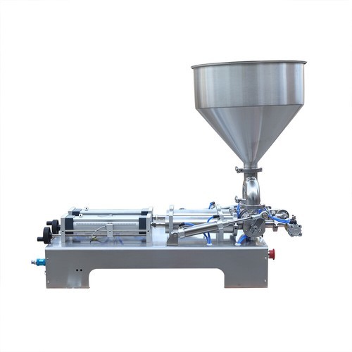 800W Double Head Liquid Paste Filling Machine Horizontal Pneumatic 50-500ml