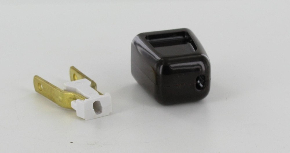 BROWN Quick-connect Plug Polarized for SPT-1 wire LAMP PART