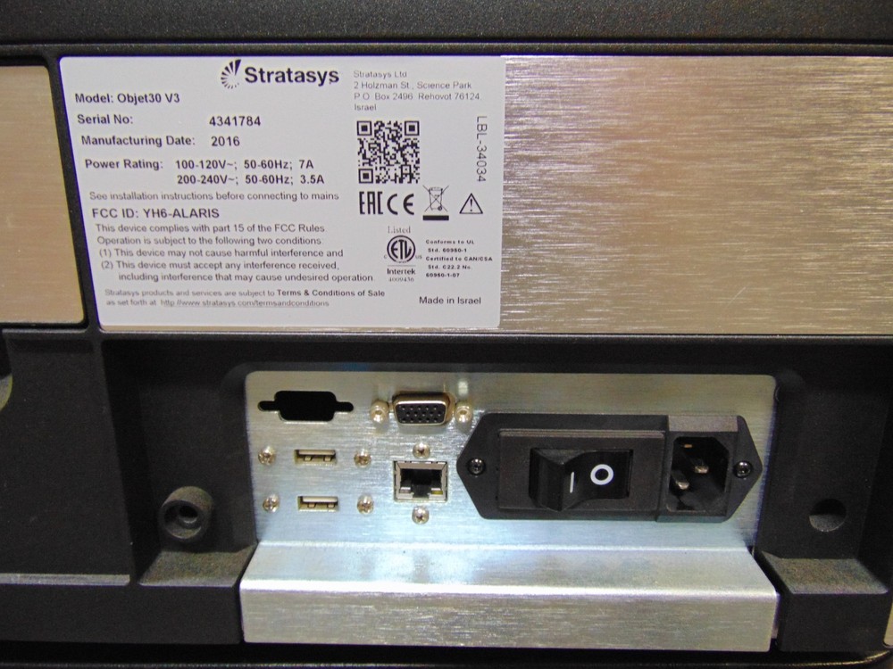 Stratasys Objet30 V3 3D Printer