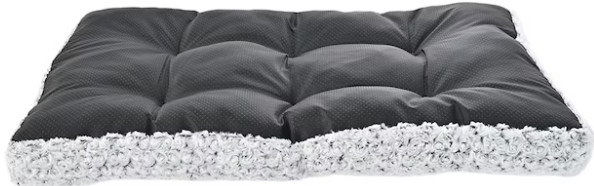 Heart & Herd Rectangular Gray Crate Polyester Pillow Dog Bed ( Medium )