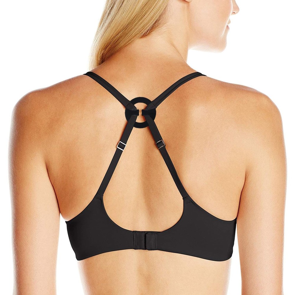 18 PCS Adjustable Bra Strap Set Clips Soft Adjustable, Black,white,beige