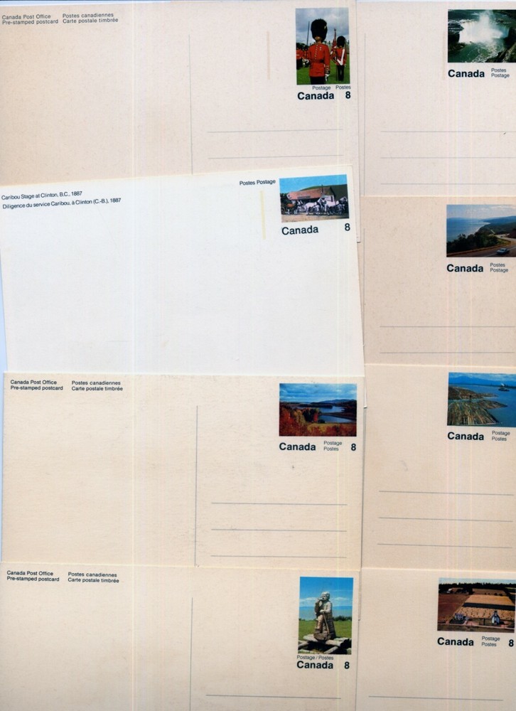 31 different Canada Pictoral issue Postal Cards
