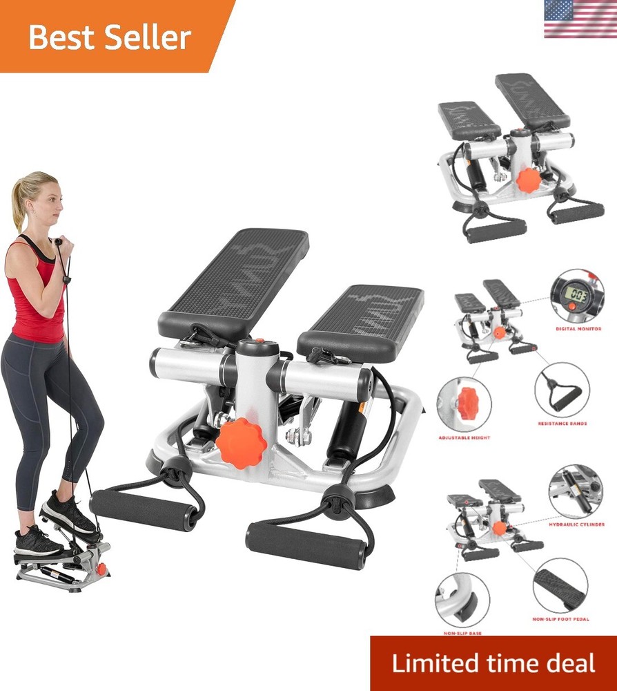 Versatile 2-in-1 Stepper Machine - Adjustable Resistance & User-Friendly Design