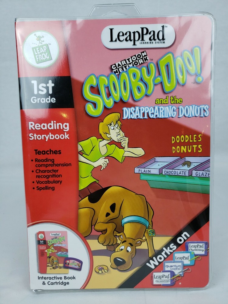 LeapFrog LeapPad Scooby Doo & Donuts Interactive Book & Cartridge new Sealed