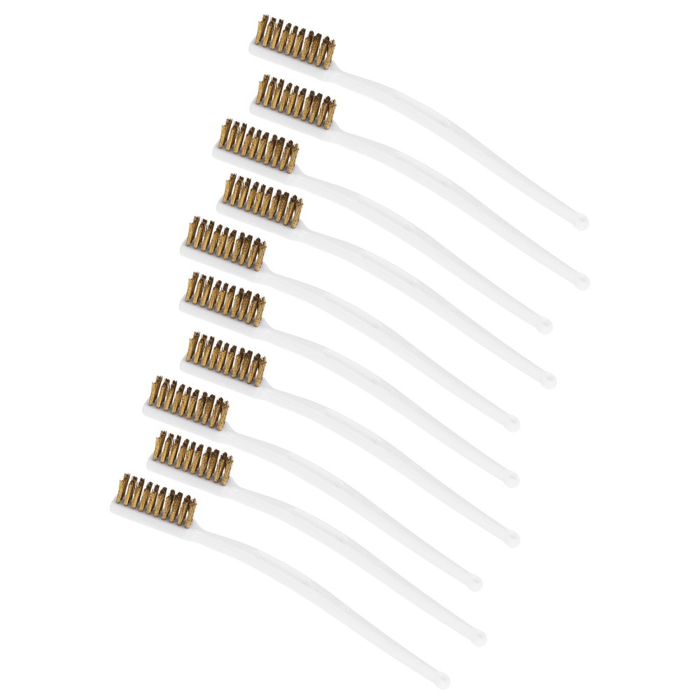 10PCS 3D Printer Nozzle Brush Brass Wire Toothbrush White
