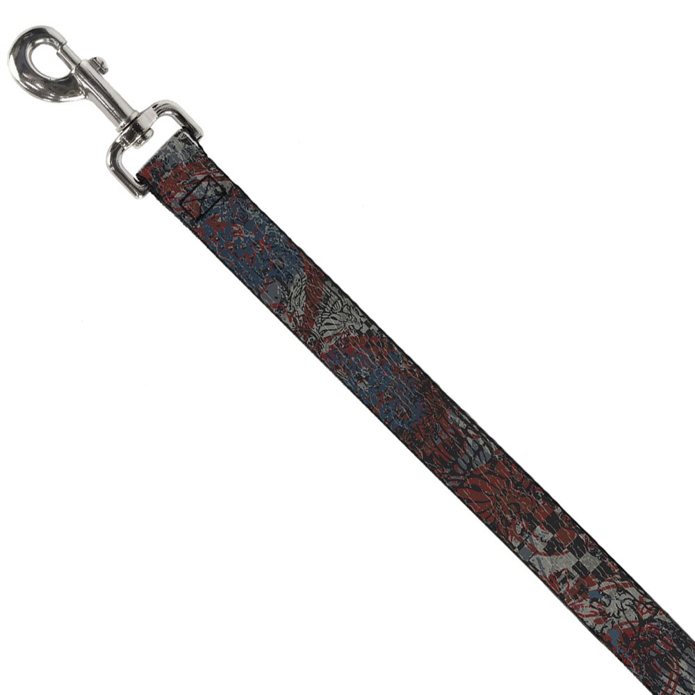 Dog Leash Gothic 4 NARROW 0.5"