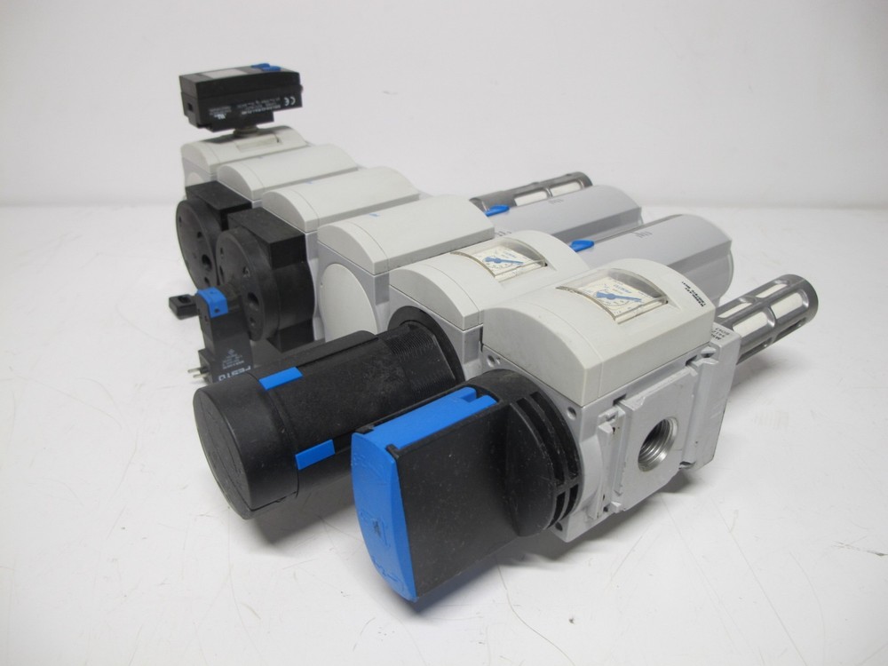 FESTO MS6 Compressed Air System Pressure Sensor Regulator Pneumatic EM1 LFR LF